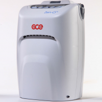 Photo of the Zen-O Portable Oxygen Concentrator on white background from a side view. thumbnail